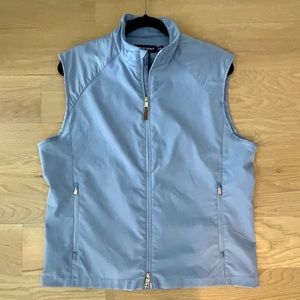 Polo Golf Men’s light blue lightweight vest, size M